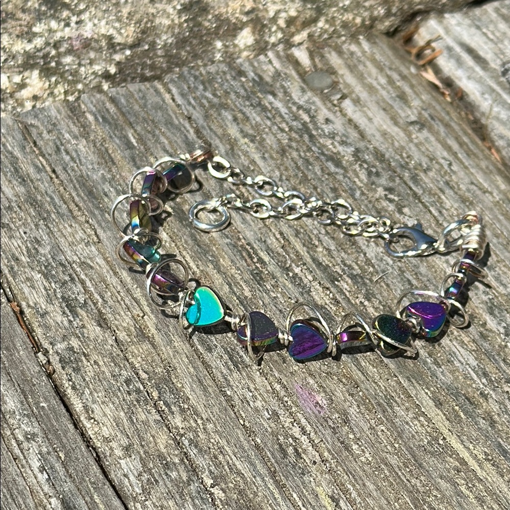 Hematite Heart Bracelet - Picture 8 of 8